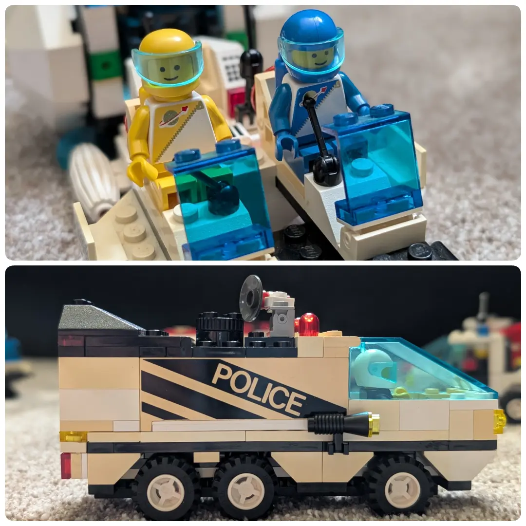 LEGO store display with colorful bricks