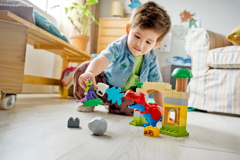 Dinosaur Spidey-Rex vs. Green Goblin