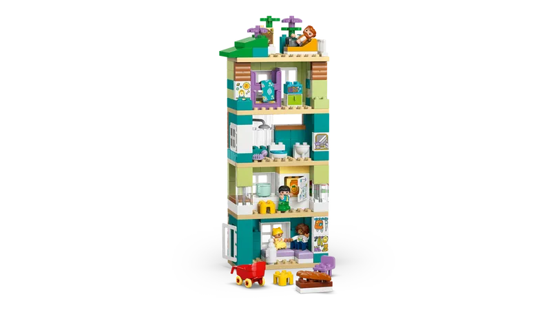 3 in 1 Modern Family House with Figures