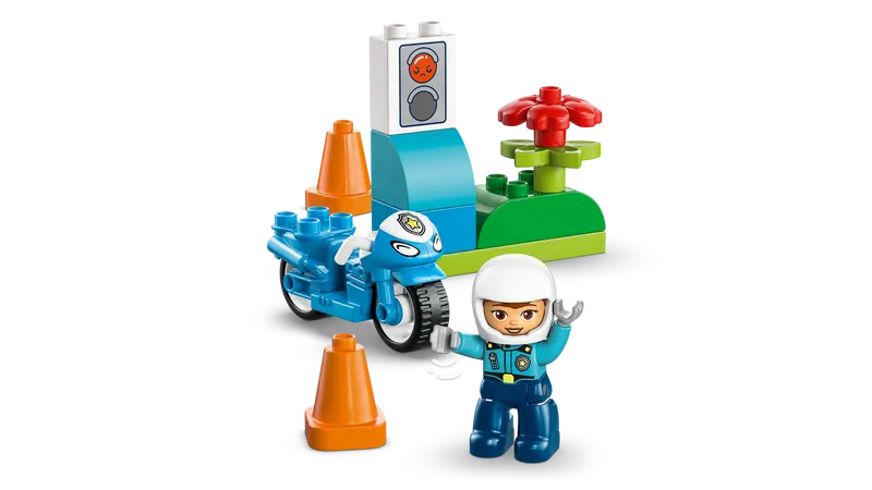 Blue Police Motorcycle