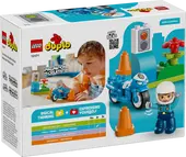 Blue Police Motorcycle