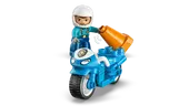 Blue Police Motorcycle
