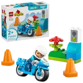 Blue Police Motorcycle