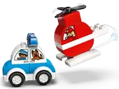 Fire Helicopter & Police Car