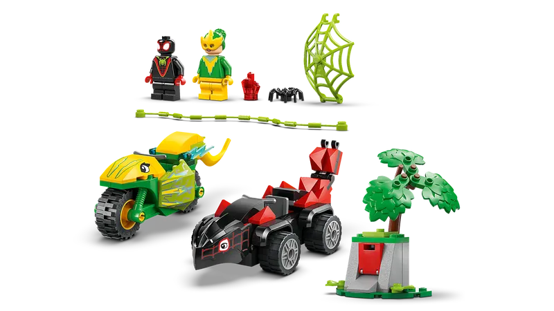 Spin and Electro Dinosaur Vehicle Chase