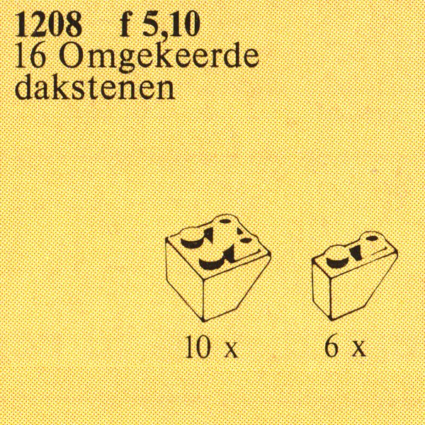 Inverted Slope Bricks, Assorted, Red