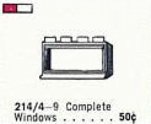 1 x 4 x 2 Window in Frame 1 x 4 x 2 Window in Frame