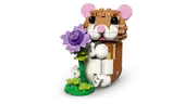 Cute Hamster with a Flower