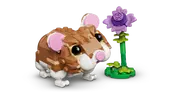Cute Hamster with a Flower