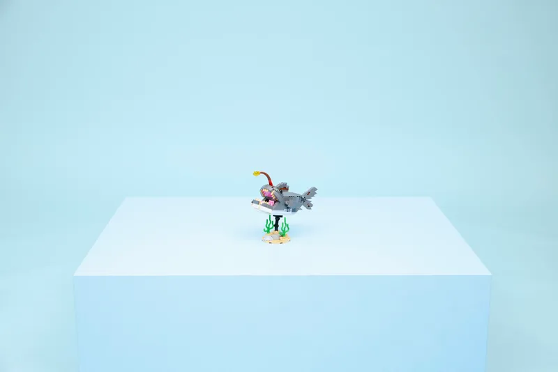 Fierce Shark with a Treasure Chest