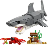 Fierce Shark with a Treasure Chest