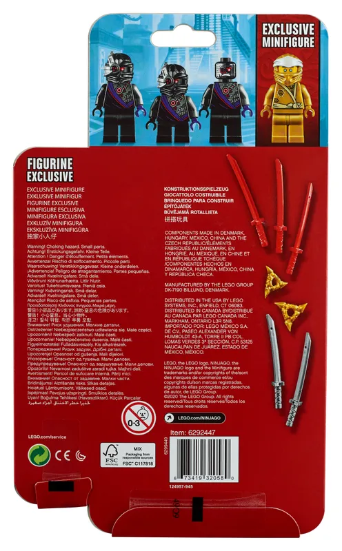 Golden Zane Minifigure Accessory Set Golden Zane Minifigure Accessory Set