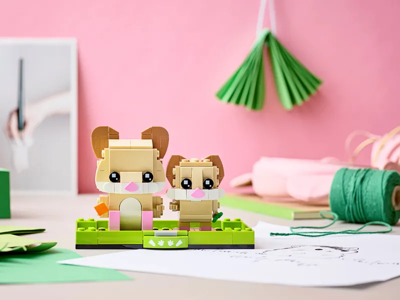 Hamster and Baby Hamster