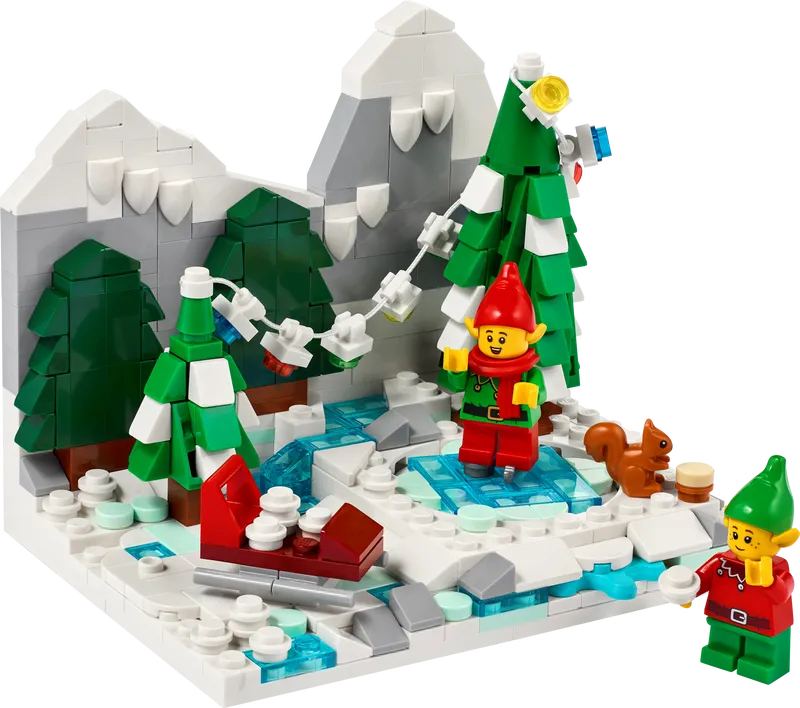 Winter Elves Scene Winter Elves Scene