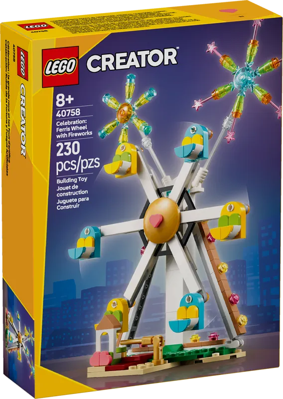 Celebration: Ferris Wheel with Fireworks