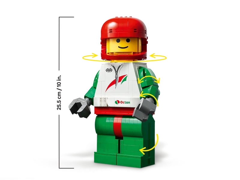 Up-Scaled Racing Driver Minifigure Up-Scaled Racing Driver Minifigure