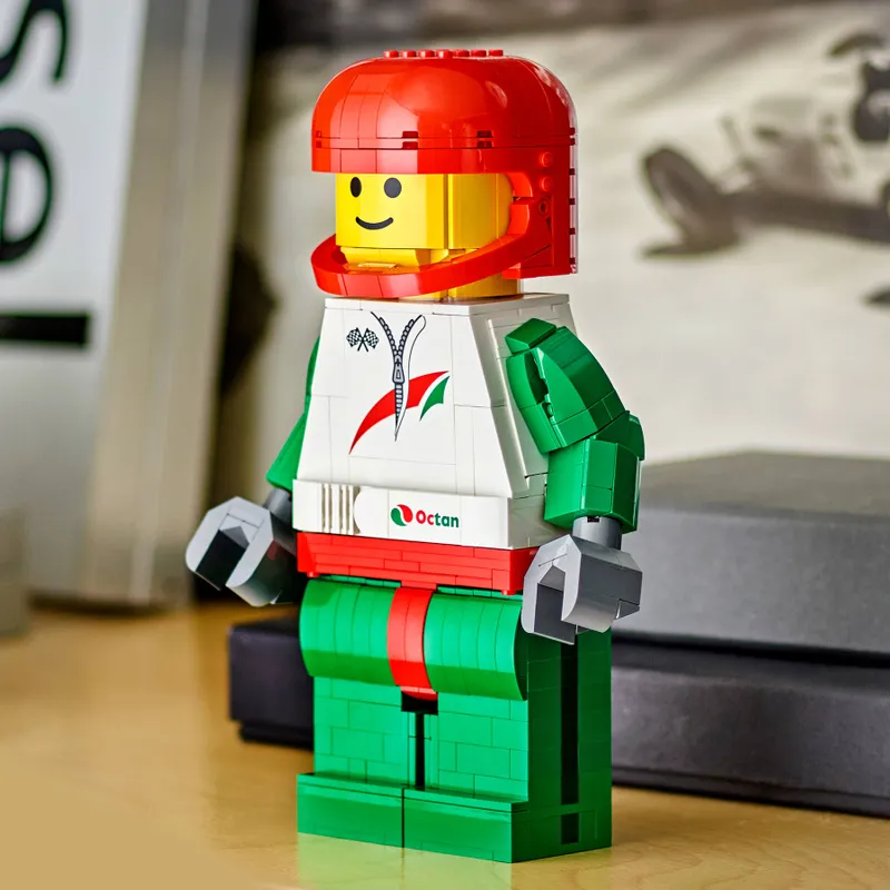 Up-Scaled Racing Driver Minifigure Up-Scaled Racing Driver Minifigure