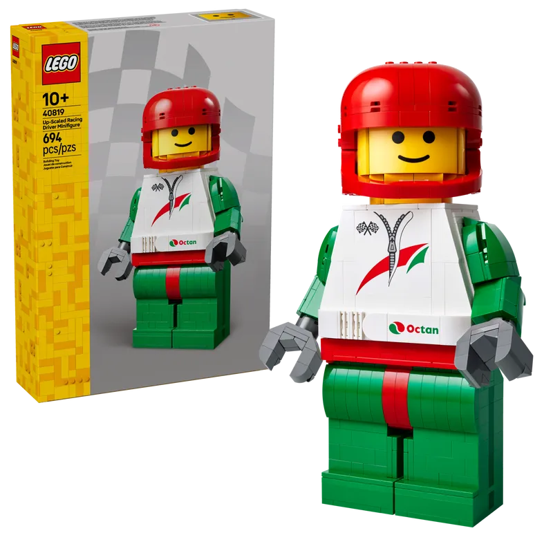 Up-Scaled Racing Driver Minifigure Up-Scaled Racing Driver Minifigure