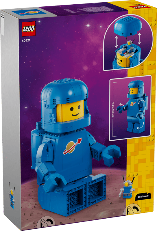Up-Scaled Blue Astronaut Minifigure