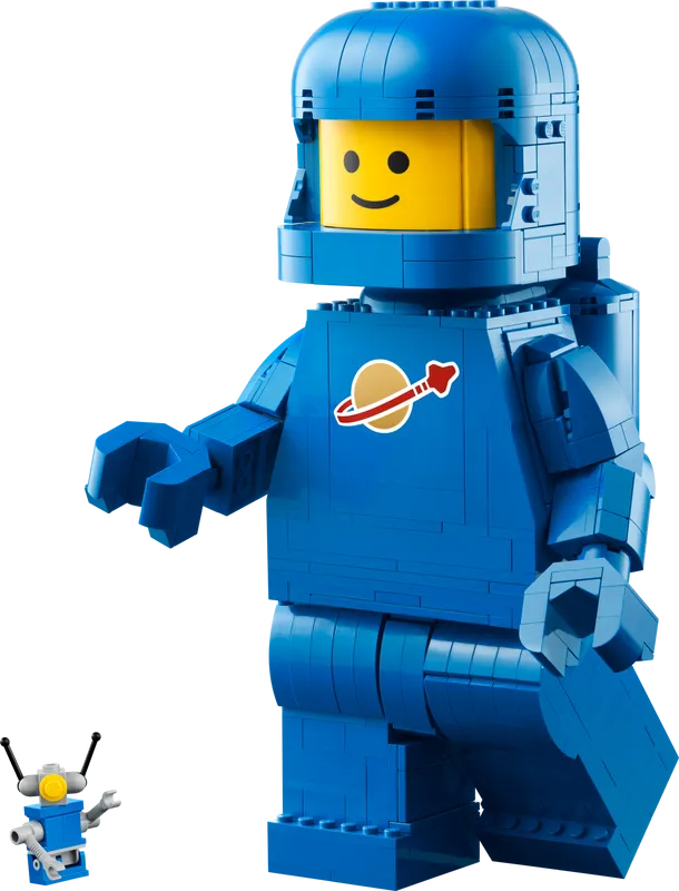Up-Scaled Blue Astronaut Minifigure