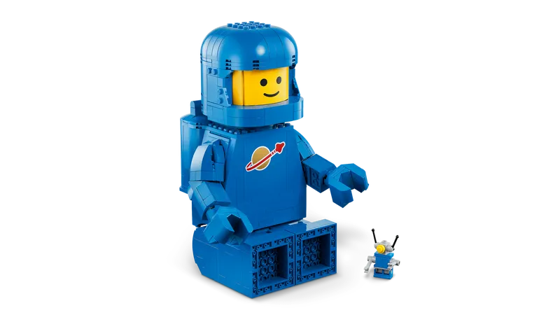 Up-Scaled Blue Astronaut Minifigure