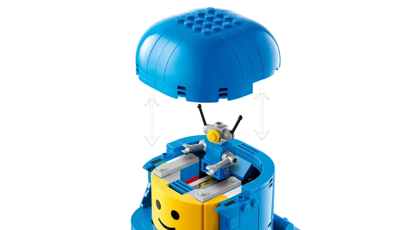 Up-Scaled Blue Astronaut Minifigure
