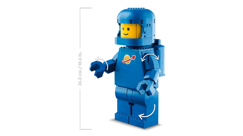 Up-Scaled Blue Astronaut Minifigure