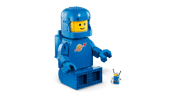Up-Scaled Blue Astronaut Minifigure