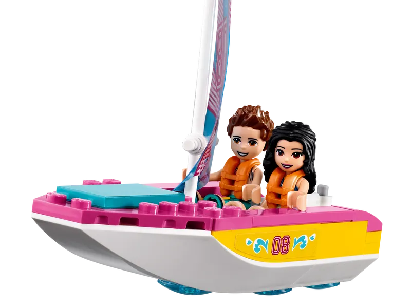 Forest Camper Van and Sailboat