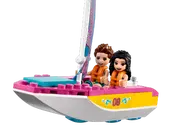 Forest Camper Van and Sailboat