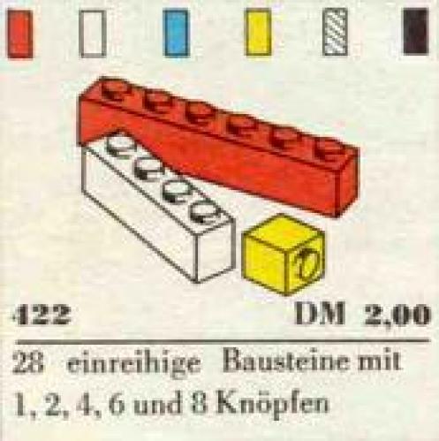1 x 1, 1 x 2, 1 x 4, 1 x 6, 1 x 8 Bricks 1 x 1, 1 x 2, 1 x 4, 1 x 6, 1 x 8 Bricks