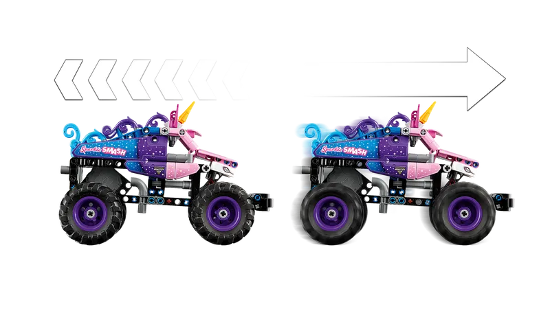 Monster Jam  Sparkle Smash Pull-Back