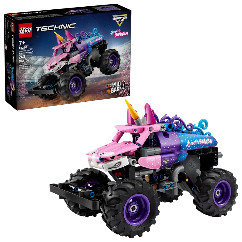 Monster Jam  Sparkle Smash Pull-Back