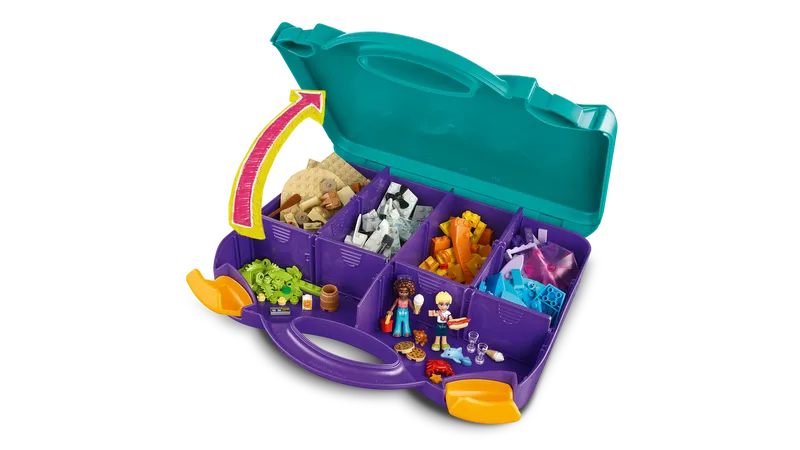 Creative Beach and Travel Suitcase