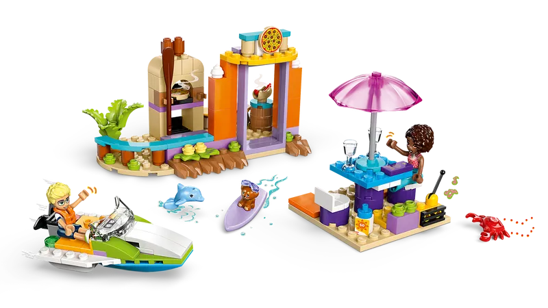 Creative Beach and Travel Suitcase