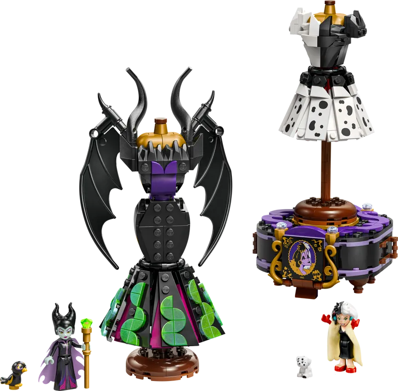 Maleficent's and Cruella de Vil's Dresses