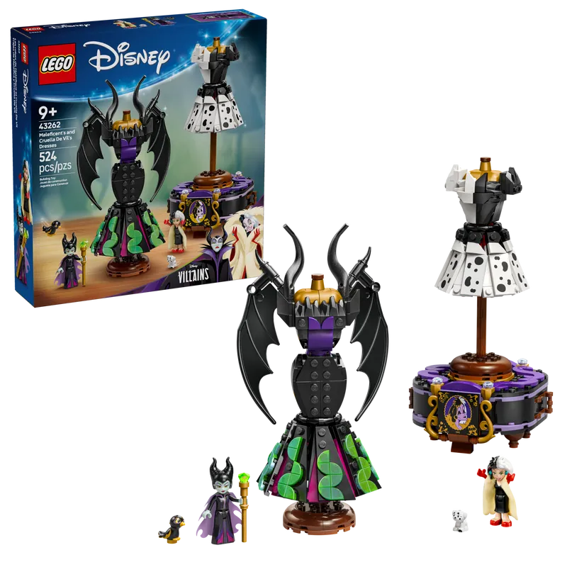 Maleficent's and Cruella de Vil's Dresses