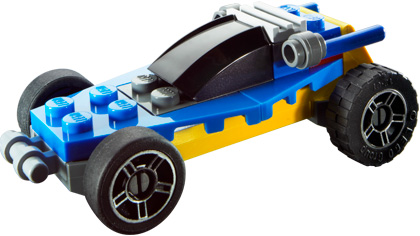 Blue and Yellow Racer Blue and Yellow Racer