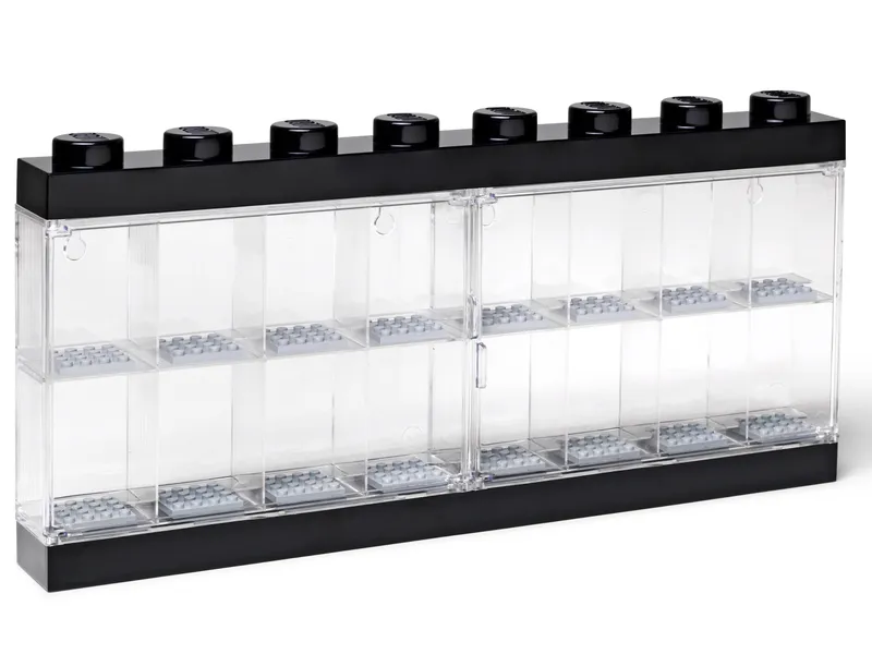 Minifigure Display Case 16 (Black)