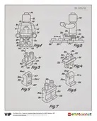Australian Patent LEGO Minifigure 1977