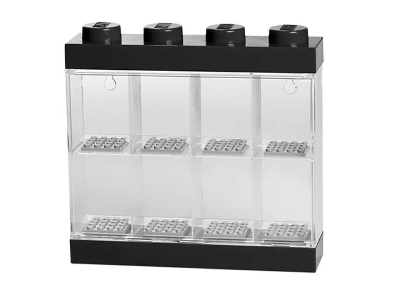 Minifigure Display Case 8 (Black) Minifigure Display Case 8 (Black)