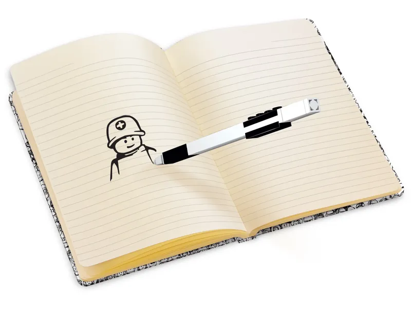 Notebook with 1 Pen: Minifigure
