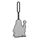 The Mandalorian with The Child Bag Tag