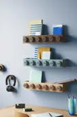Wooden Book Rack (Dark Oak)