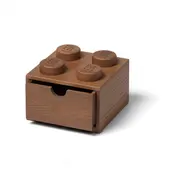 Wooden Desk Drawer 2 x 2 (Dark Oak)