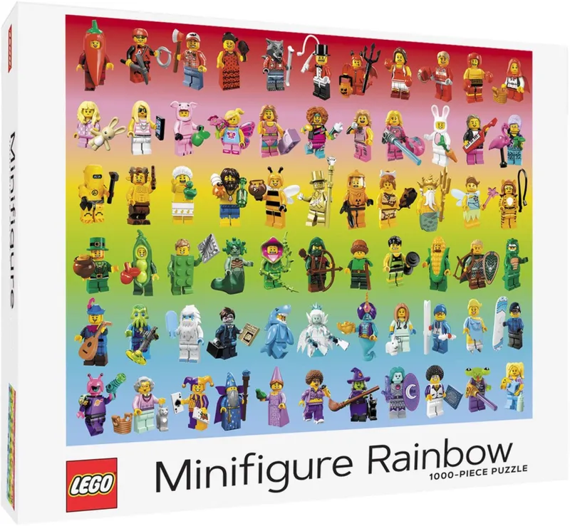 Minifigure Rainbow Puzzle Minifigure Rainbow Puzzle