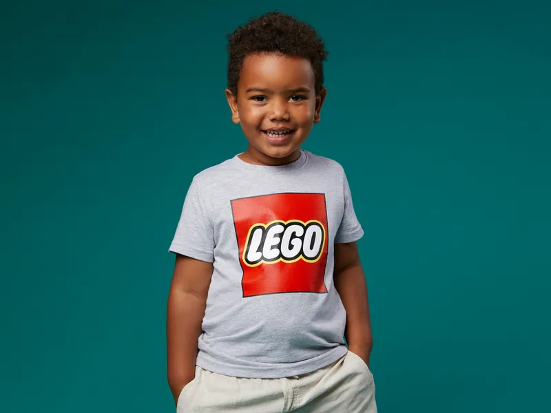 Kids' Short Sleeve Logo T-Shirt – Gray Mélange
