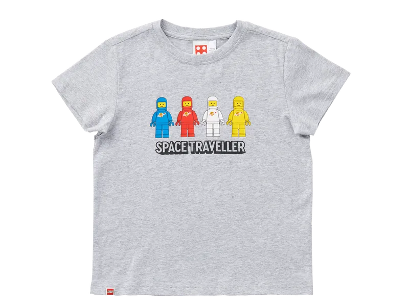 Short-Sleeve Space Traveler Kids T-Shirt – Gray Mélange