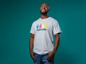 Short-Sleeve Space Traveler Adults T-Shirt – Gray Mélange