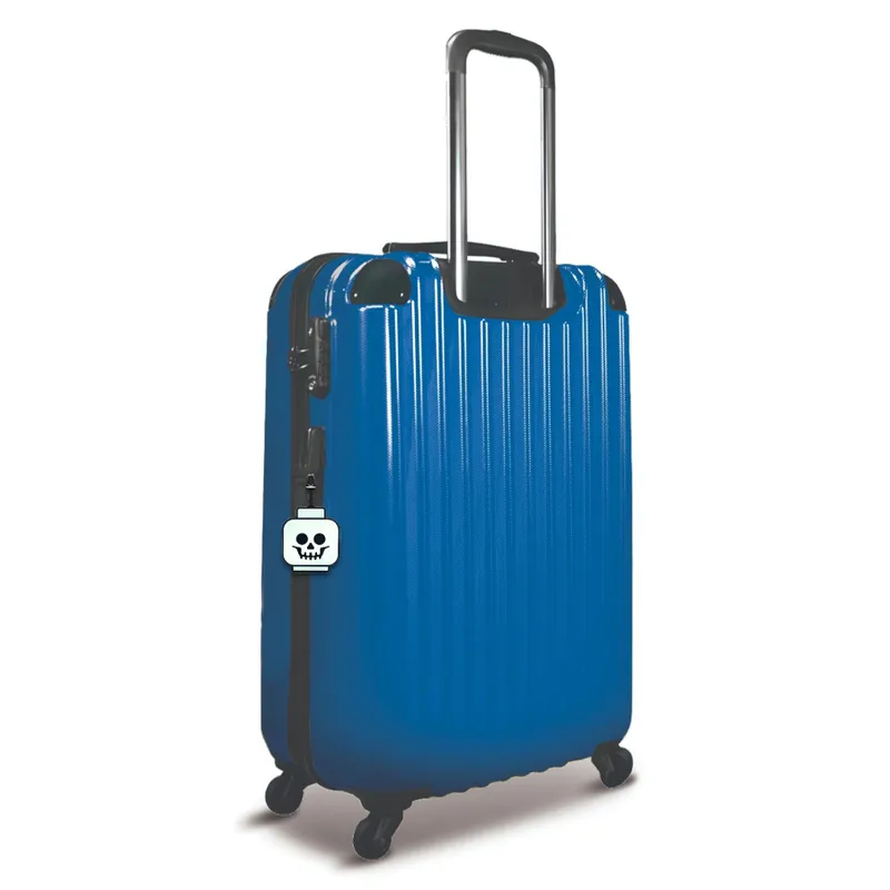 Skeleton Head Glow-in-the-Dark Bag Tag